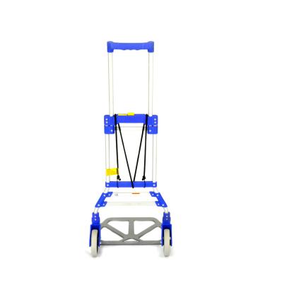 China Aluminum Factory Outlet Folding Portable Folding Have 70kg Load Capacity Folding Luggage Cart for sale