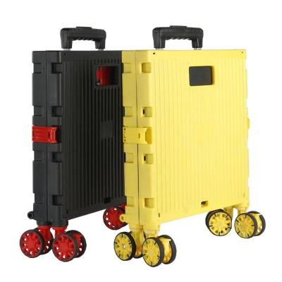 China Good Quality Factory Directly Buying Plastic Aluminum Trolley Folding Load Capacity 35kg Box Easy Use for sale