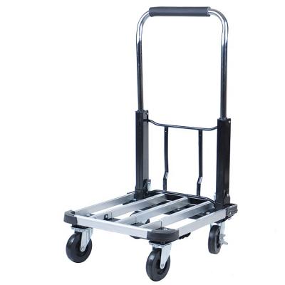 China Folding Made In China Four Wheels 150kg Aluminum Platform Heavy Duty Foldable Hand Tool Cart for sale