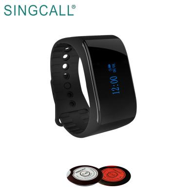 China SINGCALL Wireless Restaurant Calling System Wrist Watch Wireless Ringer for sale