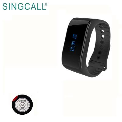 China SINGCALL Cafe Restaurant Table Service Buzzer Call System Wireless Wrist Watch Pager for sale