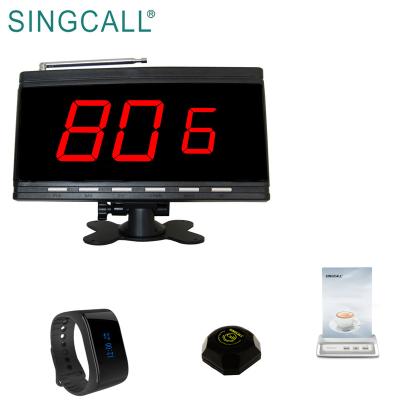 China Wireless menu support SINGCALL button fast food restaurant waiter calling system for sale