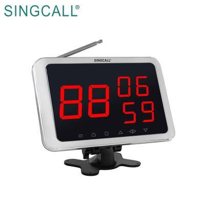 China SINGCALL Cafe Cafe Hotel Display Screen Calling System Wireless Pager Service for sale