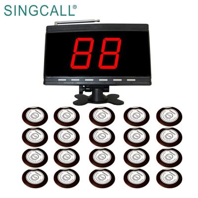 China A Display and Intervention Receiver 20 Buttons SINGCALL Call System Bar Service Bell Waiter Call Button for sale