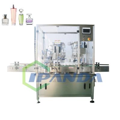 China Automatic Food Small Capping Machine For Perfume Spray Bottle Cosmetic Bottle Filling And Bottle Capping Machine for sale