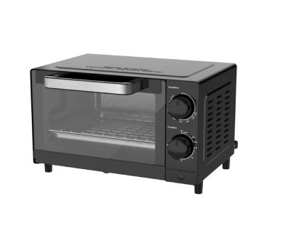 China Hotel Toaster oven 9L 4 slice bread 2 knobs include timer and temperature control for sale