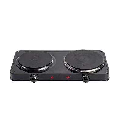 China Hotel 2024 Best Selling 2 Burners High Temperature 2500w Electric Stove Hot Plate for sale