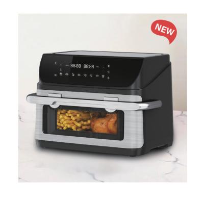 China Modern 8.0L dual air fryer 9.5L air fryer visible with glass window 12L visible dual air fryer oven for sale