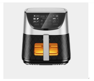 China Digital Touch Screen visible air fryer with glass window digital air fryer 2.5L 4.5L 6.5L 10L 12L steam air fryer for sale