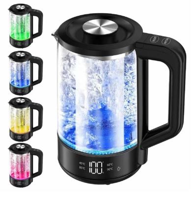 China 360 Degree Rotational Base Factory wholesale hot selling new digital electric kettle with LED color stainless steel  1.7L kettle for sale