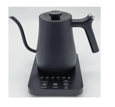 China 360 Degree Rotational Base High quality electric kettle Gooseneck kettle coffee kettle with digital temperature control 1000W Stainless Steel 1.0L 1.5L for sale