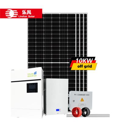 China 10KW Solar Power System Solar Panel Home Use Solar Energy Off Grid Power 10kw Solar System 5KW-120KW for sale