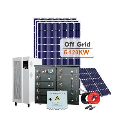 China CE Standard 100kw Full Set Commercial Solar Power Energy System Off Grid Solar System for sale