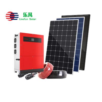 China Best Commercial 20KW 30KW 50KW Solar System Grid Tied 20KW Solar 30KW 50KW Solar For Farm On Grid Solar System for sale