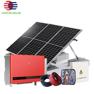 China Customized Solution Supplier 50KW Commercial Solar Generator 100kw Solar System On Grid for sale