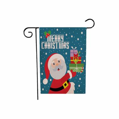 China Christmas Personalization Garden Flag Snowman Printing Garden Hanging Banner for sale