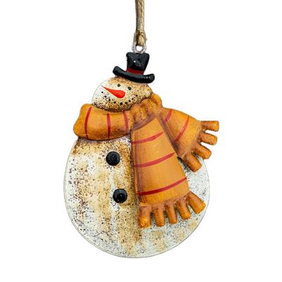 China Iron Christmas Worm Christmas Snowman Christmas Tree Pendant Iron Pendant for sale