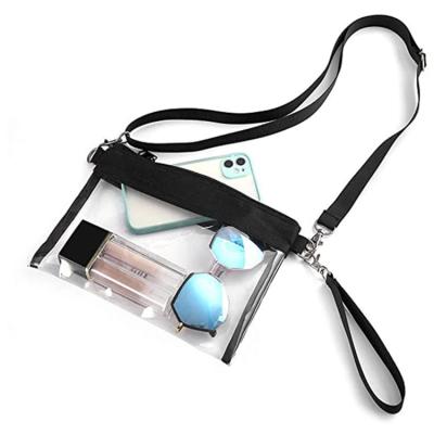 China Durable Wholesale Popular Clear PVC Women Shoulder Bag Fashion Simple Single-shoulder Bag for sale