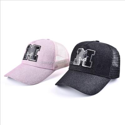 China Personalized JOINTS Mask Glitter Ponytail Summer Baseball Caps For Sports for sale