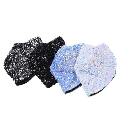 China Outdoor Fashion Fancy Bucket Hat\Latest Sunshade Glitter Bucket Comfortable\Durable Luxury Fashion Bucket Hat for sale