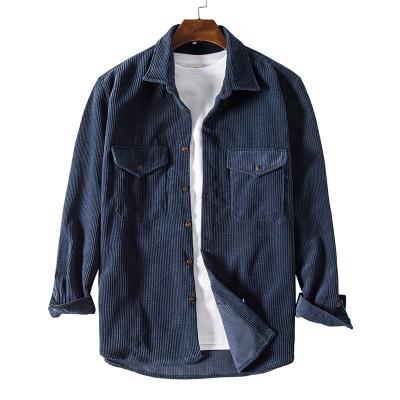 China Corduroy Plus Size Men's Vintage Shirt for sale