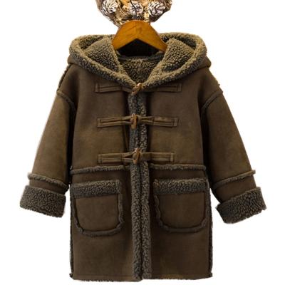 China New Style Boys And Girls Suede Fur Coat Baby Kid Jacket Breathable Winter Child Coat for sale