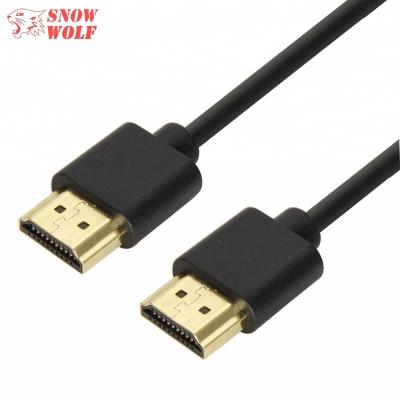 China Ultra HD 4K HDMI v2.0 Thin PVC Multimedia Casting High Speed ​​HDMI Cable With Ethernet , ARC for sale