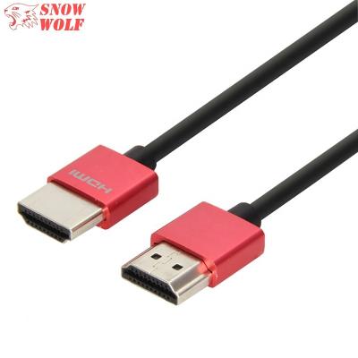 China Multimedia 1M 2M 3M Ultra Thin Cable HDMI 2.0 4K 60HZ 4:4:4 High Speed ​​HDR HDMI Cable with Ethernet for Apple TV for sale