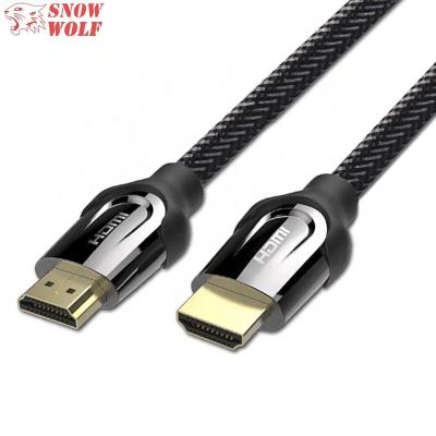 China Premium HDTV Cable 4K Ultra HD HDMI High Speed ​​HDMI To HDMI Leads Cable With Braided Nylon for sale