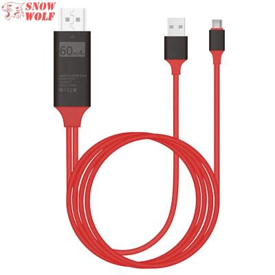 China Macbook USB C HDMI HDTV C Cable Type To HDMI Thunderbolt 3 For MacBook Samsung S9/S8 Huawei Pro USB-C HDMI Mate 20 P20 Adapter for sale