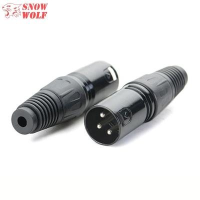 China MICROPHONE 3pin XLR male and female connector plug XLR cable connector for microphone for sale