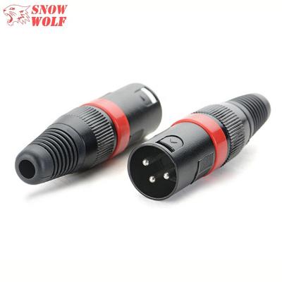 China MICROPHONE 3pin XLR Male Welding Cable Connectors XLR Microphone Connectors for sale