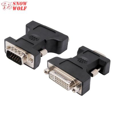 China Monitor DVI to VGA Adapter DVI-I 24+5 Female to Male VGA Adapter Nickel Plated Converter with 1080P for Monitor for sale