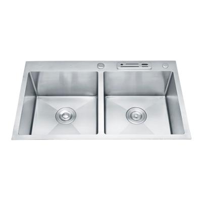 China Without Faucet Wholesale 16 Gauge Feature Divider Kitchen Sinks for sale