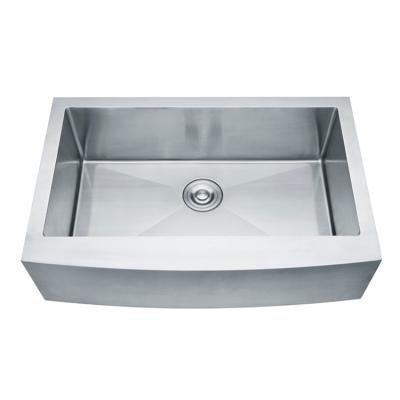 China Wholesale Faucetless Farmhouse 33 Inch Single Bowl Kitchen Sinks. length for sale