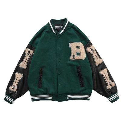 China Unisex Letterman 2021 Bomber Varsity Baseball Jacket Warm Windproof Varsity Jacket for sale