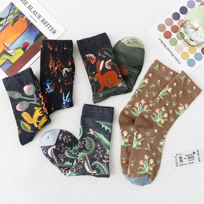 China We Suggest Hands Wash Women Fashion Colorful Funny Happy Cotton Long Socks for sale