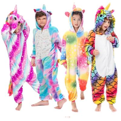 China Breathable Kids Panda Dinosaur Animal Sleepwear Children Winter Pajamas for sale