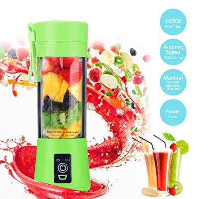 China 2019 USB Rechargeable Good Quality Smoothie Juicer Mini Portable Blender 380ml for sale