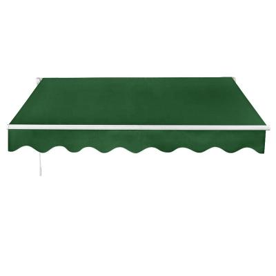 China Acrylic European Style No Cassette Sun Shades Awnings Army Green (Manual) for sale