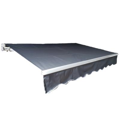 China Windproof Half Cassette Awnings With Outer Canopy Awning Frames (Manual) for sale