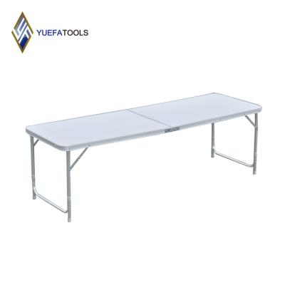 China Aluminum Outdoor Folding Outdoor Rectangle Camping Table 1.8m 6ft Height Adjustable Picnic Universal for sale