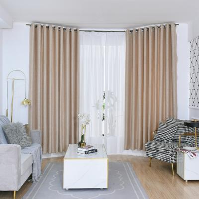 China Sale Factory Fire Retardant Supply It Feels Comfortable Blackout Curtain Linen Fabric for sale