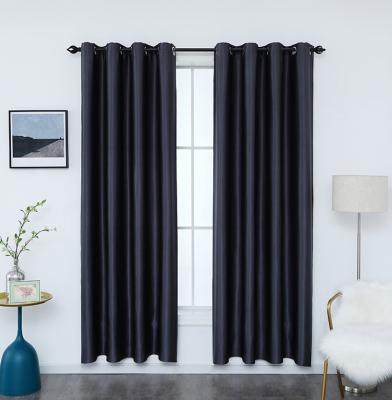 China Newest factory price 100%polyester black flame retardant sale curtain for sale