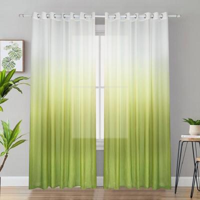 China New Products Fire Retardant Hot Selling Pure Gradient Carriage Curtain Fabric For Home Decoration for sale