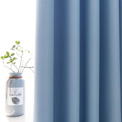 China Household Guest Curtain Fire Retardant Hot-selling Solid Shading Fabric for sale