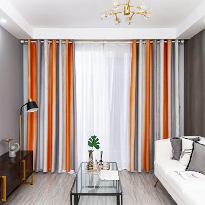 China New style flame retardant high quality gradient printing home decorblackout curtains window blackout printed for sale