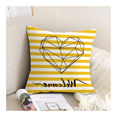 China PORTABLE Promotional Good Quality Micro Peach Fiber Pillow Case Supplier Custom Small Cushion Cover for sale