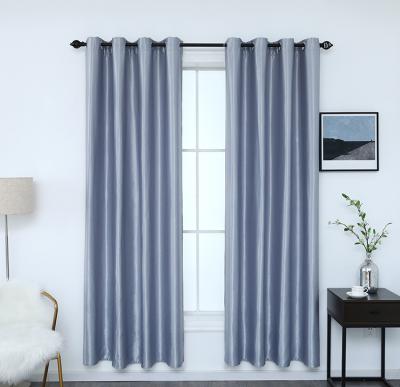 China Geometric Wavy Lines Flame Retardant Jacquard Blackout Factory Supply Curtain for sale