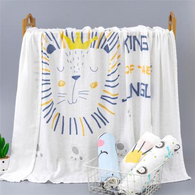 China New Design QUICK DRY Wholesale Bamboo Fiber Double Layer Gauze Baby Wrap Custom Baby Wrap Soft Cloth Blanket for sale